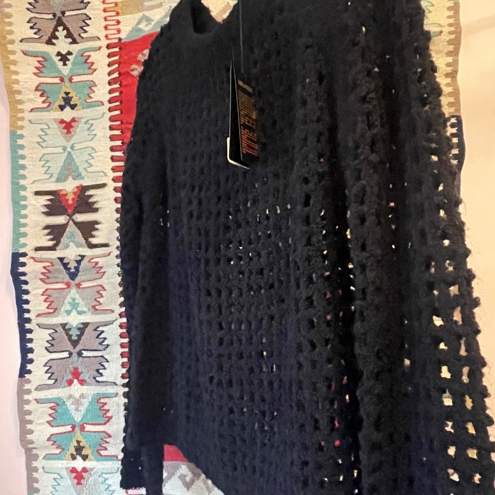 Zadig and Voltaire Beautiful NEW with Tags Long Sleeve black knit top